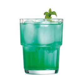 Arcoroc Vasos Bajos Vidrio Noruega 16 cL (Pack 6) Vidrio Templado Transparente Resistente Apilable Apto Microondas