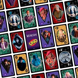 Mattel Games JHB18 Juego de Cartas UNO Wednesday Edición Temática