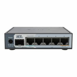 Mikrotik E60IUGS Router Gigabit Ethernet Negro con USB 3.2 Gen 1 y velocidades de hasta 2500 Mbit/s