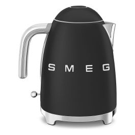 Smeg KLF03BLMEU Hervidor de agua 1,7 L 2400 W Negro mate con filtro antical, apagado automático y base 360°