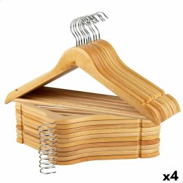 Juego de Perchas Max Home Natural Madera Acero 44,5 x 23 x 1 cm 20 Piezas (4 Unidades) Precio: 77.50000027. SKU: B1BJT4Q9V3