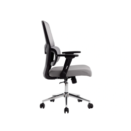 Q-connect Silla de Oficina Lucca Malla Base Metálica Premium Color Negro Gris