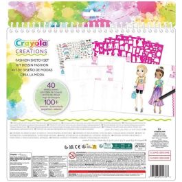 Crayola Súper Álbum I Love Fashion Creations: ¡Crea tu propia colección de moda! Incluye pegatinas. Ideal para 6 a 99 años.