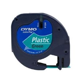 Dymo Cinta 91204, Negro Sobre Verde, De 12 mmx4M, De Plástico. Rotuladora Letratag Precio: 7.49999987. SKU: BIXS0721640