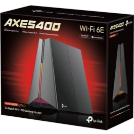TP-Link Router Gaming Inalámbrico Archer GXE75 WiFi 6E AXE5400 Triple Banda 5400 Mbps 2.4/5/6GHz 4 Antenas Puerto 2.5G para Juegos