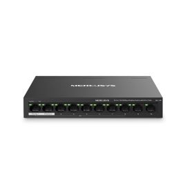 Mercusys MS110P Switch Gestionado Fast Ethernet 10/100 Mbps 10 Puertos RJ45 PoE con Full Duplex, Montaje en Pared, Color Negro Precio: 30.68999956. SKU: B1E57CZ78C