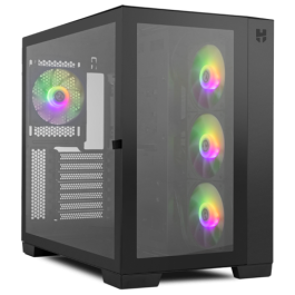 NOX Hummer Astra Midi Tower Negra Caja PC con Doble Cristal Templado y Ventiladores ARGB Precio: 130.5000004. SKU: S0234962