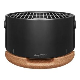 Berghoff 2415601 Barbacoa Portátil Negra, Premiada con Red Dot, Compacta y Elegante para Jardín o Terraza