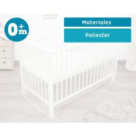 KioKids Mosquitera para Cuna Universal de Bebé, Anti-Mosquitos Transpirable Blanca, para Recién Nacidos (+0 meses)