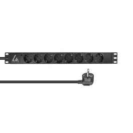 Lanview 19'' rack mount power strip, 16A with 8 x Schuko type F socket Precio: 28.49999999. SKU: B1HADXSCK3