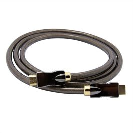 ROLINE 11.04.5688 Cable HDMI UHD con Ethernet, 1.5m, Negro, Conectores Dorados, Soporta 3840x2160