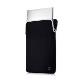 HP Funda Protectora Reversible para Portátil de 15.6 pulgadas, Fabricada en Neopreno Duradero Color Plata, Antigolpes y Arañazos