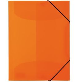 HERMA Carpeta de Recopilación A4 Naranja Neón de Polipropileno, Paquete de 3