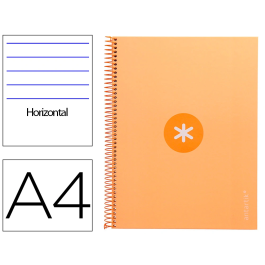 Antartik Cuaderno espiral A4 micro, 80 hojas, 90 gr, horizontal, color peach Precio: 4.49999968. SKU: B14TD58YPC