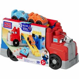 Mega Bloks JFR29 - Camión de carreras y construcción - Set de 19 piezas