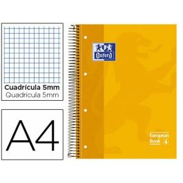 Cuaderno Oxford Classic Amarillo A4 80 Hojas (5 Unidades)