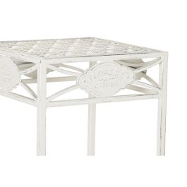 Mesita Auxiliar Terraza Y Jardin DKD Home Decor Blanco 30 x 70 x 30 cm Set de 3 Mesita Auxiliar Terraza Y Jardin DKD Home Decor Blanco 30 x 70 x 30 cm Set de 3