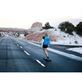 Antartik Mochila Azul con Asas Acolchadas, Bolsillos con Cremallera, Compartimento para Portátil y Dimensiones 310x160x410 mm