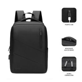 SUBBLIM City Backpack Mochila para portátil 15.6", Poliéster Oxford, Negra SUBBLIM City Backpack Mochila para portátil 15.6", Poliéster Oxford, Negra