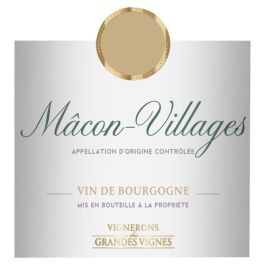 Vignerons des Grandes Vignes 2017 Mâcon-Villages - Vino blanco borgoña Vignerons des Grandes Vignes 2017 Mâcon-Villages - Vino blanco borgoña