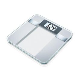 Beurer BG-13 Báscula Digital de Vidrio con Cálculo de IMC, Grasa Corporal, Agua y Masa Muscular