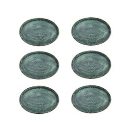 Moon Turquoise Fuente Oval 23X17 Cm (6 Unidades) Moon Turquoise Fuente Oval 23X17 Cm (6 Unidades)