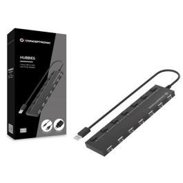 Conceptronic Hubbies08 7 Hub USB 2.0 de 7 Puertos Negro