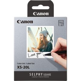 Canon XS-20L Conjunto Papel y Tinta Adhesivo Fotográfico Cuadrado 72x85mm Resistente al Agua 20 Hojas para SELPHY SQUARE QX10 Precio: 20.59000009. SKU: B1HBSHNV8L