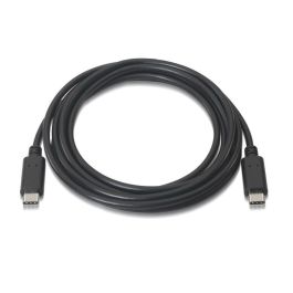 AISENS - CABLE USB 2.0 3A, TIPO USB-C/M-USB-C/M, NEGRO, 3.0M