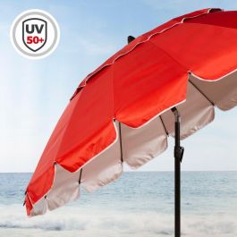 Sombrilla Aktive Rojo Aluminio 240 x 235 x 240 cm (6 Unidades) Sombrilla Aktive Rojo Aluminio 240 x 235 x 240 cm (6 Unidades)