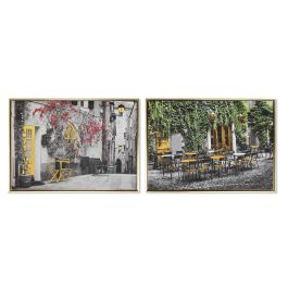 DKD Home Decor Cuadro Loft Lienzo Dorado y Negro 73x3.5x53cm (4 Unidades) Decoración de Pared Precio: 105.50000043. SKU: B14Q5ZXTWW