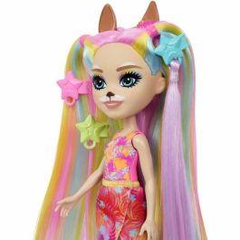 Enchantimals-Muñeca de pelo-Muñeca y estatuilla de animales HTJ70