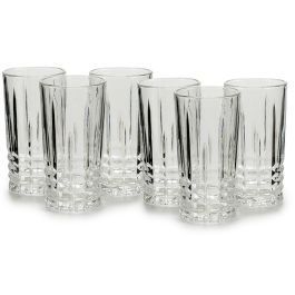Vivalto Set de Jarra 1L y 6 Vasos de Agua 250ml, Vidrio Transparente - 16x23.5x25.5 cm (4 Unidades)