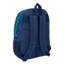 Mochila Escolar Benetton Damero Azul marino 30 x 46 x 14 cm