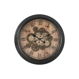 Reloj Pared Vintage DKD Home Decor Negro Dorado 9 x 67 x 67 cm