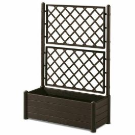 Stefanplast Macetero rectangular con enrejado, acabado madera, 100x43xH142 cm, 80 L Precio: 107.49999975. SKU: S7106027