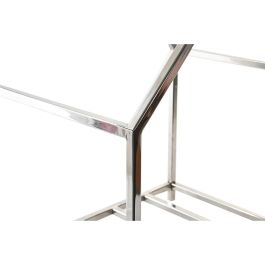 DKD Home Decor Leñera Moderno Inox Plateado 40 x 30 x 50 cm DKD Home Decor Leñera Moderno Inox Plateado 40 x 30 x 50 cm