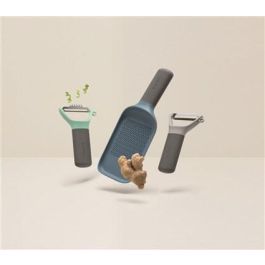 Berghoff 3950295 Set de 2 Peladores + Rallador Multiusos para Frutas y Verduras, Acero Inoxidable