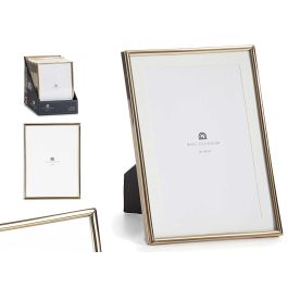 Portafotos Acero Dorado 13x18 cm Giftdecor - Oro, Cristal (24 Unidades) Precio: 68.68999995. SKU: B1FE8E3H93