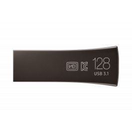 Samsung MUF-128BE4/APC Pendrive BAR Plus 128GB USB 3.1 Titan Gray, hasta 400MB/s lectura, cuerpo metálico, 5 niveles de protección Samsung MUF-128BE4/APC Pendrive BAR Plus 128GB USB 3.1 Titan Gray, hasta 400MB/s lectura, cuerpo metálico, 5 niveles de protección