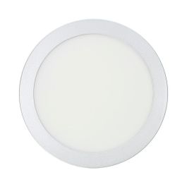 Downlight led superficie redondo cromado 20 W 1500 lm 6400 k luz fria ø 22 x 3 cm Downlight led superficie redondo cromado 20 W 1500 lm 6400 k luz fria ø 22 x 3 cm