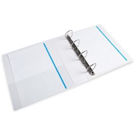 Carpeta Canguro 4 Anillas Mixtas 55 mm Liderpapel A4 Plastico Blanca