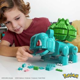 Mega Bloks Figura de Construcción Gigante Pokémon Bulbasaur HNT96