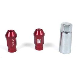 Set Tuercas OMP 7075 M12 x 1,25 40 mm 20 uds Rojo Set Tuercas OMP 7075 M12 x 1,25 40 mm 20 uds Rojo