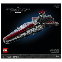 LEGO Star Wars Crucero de Ataque Clase Venator de la República 75367 - Juego de Construcción con 5374 Piezas