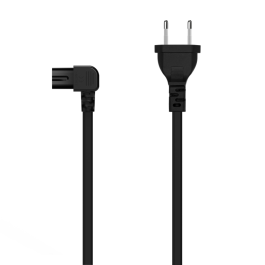AISENS - CABLE ALIMENTACION ACODADO FORMA 8, CEE7/16/M-C7/H, NEGRO, 1.8M Precio: 2.98999954. SKU: B17KATXJCR