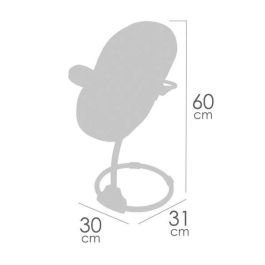 Decuevas Trona Columpio Tulipe 3 en 1 para Muñecas hasta 50 cm, 30x31x60 cm - Juguete Infantil +3 Años Decuevas Trona Columpio Tulipe 3 en 1 para Muñecas hasta 50 cm, 30x31x60 cm - Juguete Infantil +3 Años