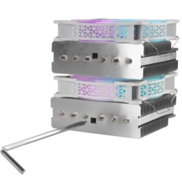 Mars Gaming Disipador CPU MCPU-XTW ARGB Doble Torre TDP 300W 12cm Blanco