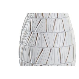 DKD Home Decor Jarrón Nokko Moderno Blanco Resina 18 x 50 x 18 cm