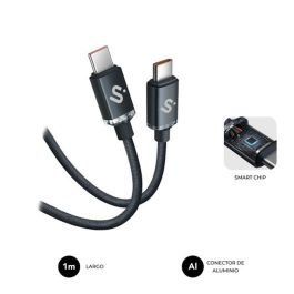 Cable USB-C a USB-C Subblim OPTIMUS Negro 1 m